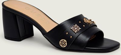 Klapki damskie na lato Guess ze sklepu: Gomez Fashion Store w kategorii: Klapki damskie - zdjęcie 874714-BD9-10338_GU262W000213990