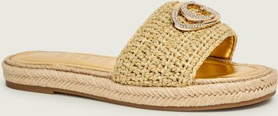 Klapki damskie na lato Guess ze sklepu: Gomez Fashion Store w kategorii: Klapki damskie - zdjęcie 874714-BD9-10338_GU262W000222539