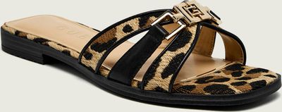 Guess - Klapki damskie na lato ze sklepu: Gomez Fashion Store w kategorii: Klapki damskie - zdjęcie 874714-BD9-10338_GU262W000230Y33