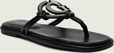 Klapki damskie na lato Guess ze sklepu: Gomez Fashion Store w kategorii: Klapki damskie - zdjęcie 874714-BD9-10338_GU262W000236990