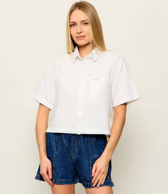 Koszula damska na wiosnę Guess Jeans ze sklepu: Gomez Fashion Store w kategorii: Koszule damskie - zdjęcie 874714-BD9-10338_GE262W000014T40