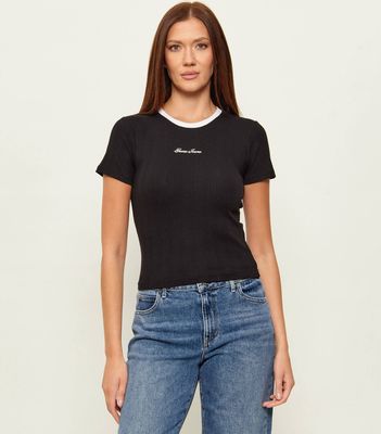Bluzka damska młodzieżowa Guess Jeans ze sklepu: Gomez Fashion Store w kategorii: Bluzki damskie - zdjęcie 874714-BD9-10338_GE262W000024058