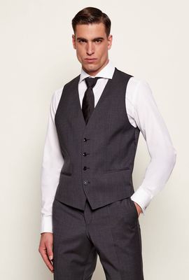 BOSS BLACK - Kamizelka męska elegancka ze sklepu: Gomez Fashion Store w kategorii: Kamizelki męskie - zdjęcie 874714-BD9-10338_BB255M000365021