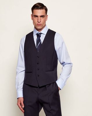 Kamizelka męska jesienna BOSS BLACK ze sklepu: Gomez Fashion Store w kategorii: Kamizelki męskie - zdjęcie 874714-BD9-10338_BB255M000365404