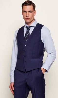 BOSS BLACK - Kamizelka męska na jesień ze sklepu: Gomez Fashion Store w kategorii: Kamizelki męskie - zdjęcie 874714-BD9-10338_BB255M000365463
