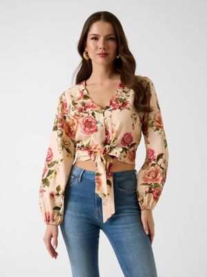 Guess - Bluzka damska na lato ze sklepu: Gomez Fashion Store w kategorii: Bluzki damskie - zdjęcie 874714-BD9-10338_GJ262W000040R98