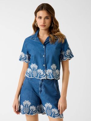 Koszula damska na wiosnę Guess ze sklepu: Gomez Fashion Store w kategorii: Koszule damskie - zdjęcie 874714-BD9-10338_GJ262W000041R56