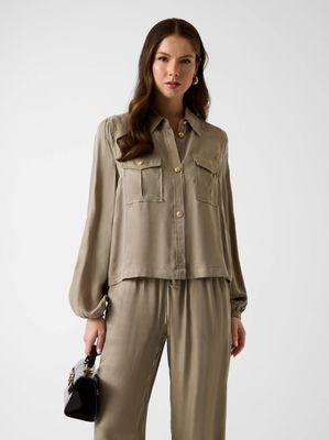 Koszula damska casual Guess ze sklepu: Gomez Fashion Store w kategorii: Koszule damskie - zdjęcie 874714-BD9-10338_GJ262W000043M08