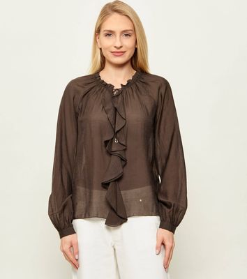 Bluzka damska casual Guess ze sklepu: Gomez Fashion Store w kategorii: Bluzki damskie - zdjęcie 874714-BD9-10338_GJ262W000044R67