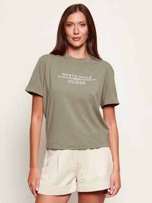 Bluzka damska wiosenna w sportowym stylu Guess ze sklepu: Gomez Fashion Store w kategorii: Bluzki damskie - zdjęcie 874714-BD9-10338_GJ262W000058996