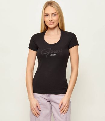 Bluzka damska młodzieżowa na lato Guess ze sklepu: Gomez Fashion Store w kategorii: Bluzki damskie - zdjęcie 874714-BD9-10338_GJ262W000063058