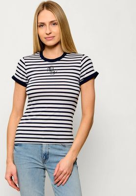 Guess - Bluzka damska na wiosnę letnia ze sklepu: Gomez Fashion Store w kategorii: Bluzki damskie - zdjęcie 874714-BD9-10338_GJ262W000066R76