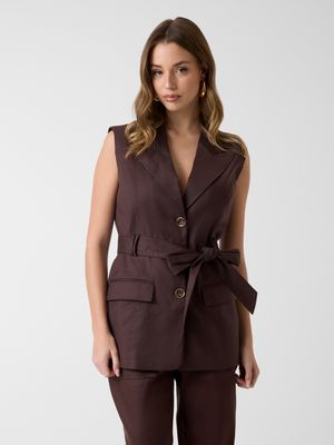 Kamizelka damska jesienna wiosenna Guess ze sklepu: Gomez Fashion Store w kategorii: Kamizelki damskie - zdjęcie 874714-BD9-10338_GJ262W000148Q97