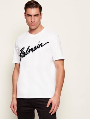 T-shirt męski na wiosnę BALMAIN ze sklepu: Gomez Fashion Store w kategorii: T-shirty męskie - zdjęcie 874714-BD9-10338_BA261M000006016