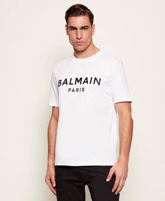 BALMAIN - T-shirt męski młodzieżowy ze sklepu: Gomez Fashion Store w kategorii: T-shirty męskie - zdjęcie 874714-BD9-10338_BA261M000007016