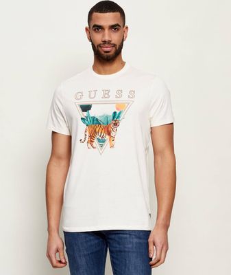 T-shirt męski na lato Guess ze sklepu: Gomez Fashion Store w kategorii: T-shirty męskie - zdjęcie 874714-BD9-10338_GJ262M000023I71