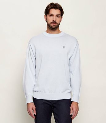 Sweter męski na wiosnę na zimę Calvin Klein Jeans ze sklepu: Gomez Fashion Store w kategorii: Swetry męskie - zdjęcie 874714-BD9-10338_CJ262M000022W70