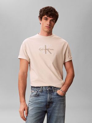 T-shirt męski Calvin Klein Jeans ze sklepu: Gomez Fashion Store w kategorii: T-shirty męskie - zdjęcie 874714-BD9-10338_CJ262M000037Z36