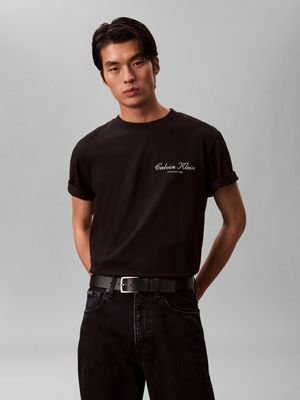 T-shirt męski na wiosnę Calvin Klein Jeans ze sklepu: Gomez Fashion Store w kategorii: T-shirty męskie - zdjęcie 874714-BD9-10338_CJ262M000038C64