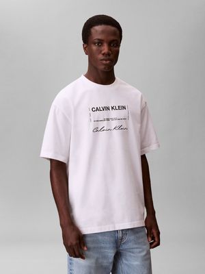T-shirt męski na wiosnę w stylu młodzieżowym Calvin Klein Jeans ze sklepu: Gomez Fashion Store w kategorii: T-shirty męskie - zdjęcie 874714-BD9-10338_CJ262M000052210
