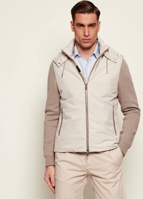 Kamizelka męska na jesień MooRER ze sklepu: Gomez Fashion Store w kategorii: Kamizelki męskie - zdjęcie 874714-BD9-10338_M3261M000004010