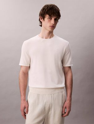 Sweter męski na wiosnę Calvin Klein ze sklepu: Gomez Fashion Store w kategorii: Swetry męskie - zdjęcie 874714-BD9-10338_CK262M000007C91