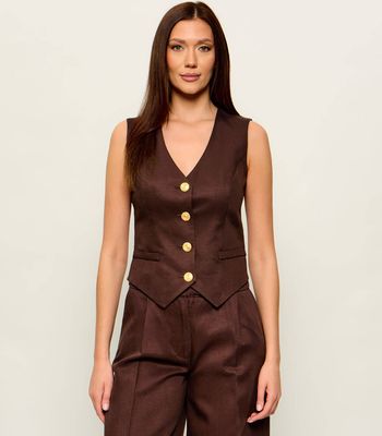 Marciano Guess - Kamizelka damska na lato ze sklepu: Gomez Fashion Store w kategorii: Kamizelki damskie - zdjęcie 874714-BD9-10338_MG262W000026T74