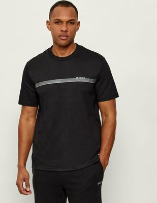 T-shirt męski na lato w stylu młodzieżowym BOSS BLACK ze sklepu: Gomez Fashion Store w kategorii: T-shirty męskie - zdjęcie 874714-BD9-10338_BW262M000055004