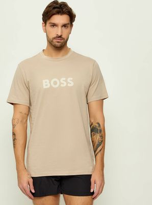 T-shirt męski w stylu młodzieżowym BOSS BLACK ze sklepu: Gomez Fashion Store w kategorii: T-shirty męskie - zdjęcie 874714-BD9-10338_BW262M000063274