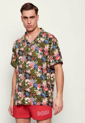 Koszula męska z klasycznym kołnierzykiem wiosenna BOSS BLACK ze sklepu: Gomez Fashion Store w kategorii: Koszule męskie - zdjęcie 874714-BD9-10338_BW262M000070351