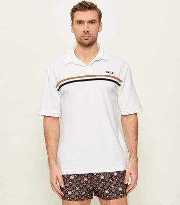 T-shirt męski casualowy BOSS BLACK ze sklepu: Gomez Fashion Store w kategorii: T-shirty męskie - zdjęcie 874714-BD9-10338_BW262M000087100