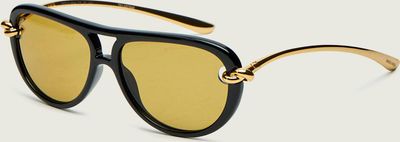 Bottega Veneta - Okulary przeciwsłoneczne damskie ze sklepu: Gomez Fashion Store w kategorii: Okulary przeciwsłoneczne damskie - zdjęcie 874714-BD9-10338_BV255W000001001