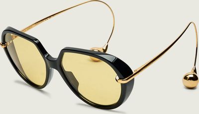 Okulary przeciwsłoneczne damskie Bottega Veneta ze sklepu: Gomez Fashion Store w kategorii: Okulary przeciwsłoneczne damskie - zdjęcie 874714-BD9-10338_BV255U000003001