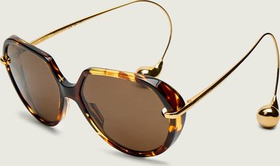Okulary przeciwsłoneczne damskie Bottega Veneta ze sklepu: Gomez Fashion Store w kategorii: Okulary przeciwsłoneczne damskie - zdjęcie 874714-BD9-10338_BV255U000003002