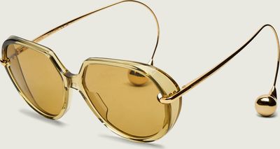 Bottega Veneta - Okulary przeciwsłoneczne damskie ze sklepu: Gomez Fashion Store w kategorii: Okulary przeciwsłoneczne damskie - zdjęcie 874714-BD9-10338_BV255U000003004