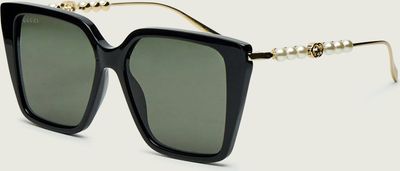 Okulary przeciwsłoneczne damskie Gucci ze sklepu: Gomez Fashion Store w kategorii: Okulary przeciwsłoneczne damskie - zdjęcie 874714-BD9-10338_GC255W000005001