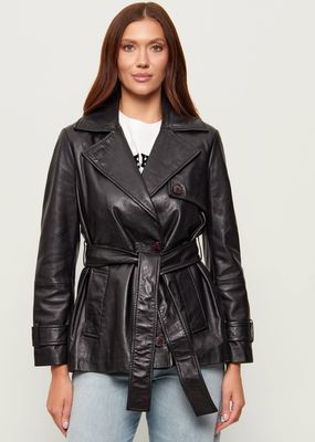 Kurtka damska jesienna w rockowym stylu Marella ze sklepu: Gomez Fashion Store w kategorii: Kurtki damskie - zdjęcie 874714-BD9-10338_MA261W000016002
