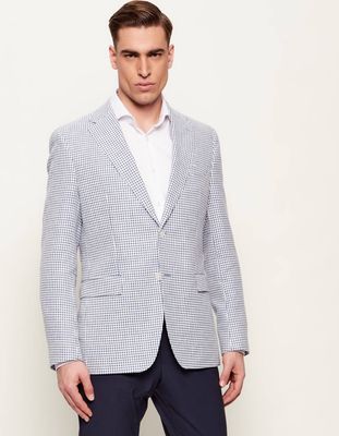 Marynarka męska na wiosnę BOSS BLACK ze sklepu: Gomez Fashion Store w kategorii: Marynarki męskie - zdjęcie 874714-BD9-10338_BB262M000119466
