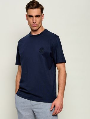BOSS BLACK - T-shirt męski na lato ze sklepu: Gomez Fashion Store w kategorii: T-shirty męskie - zdjęcie 874714-BD9-10338_BB262M000225404