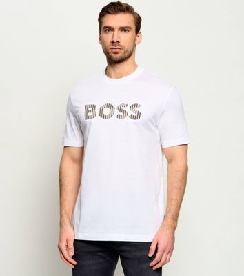 BOSS BLACK - T-shirt męski w stylu młodzieżowym ze sklepu: Gomez Fashion Store w kategorii: T-shirty męskie - zdjęcie 874714-BD9-10338_BB262M000226101