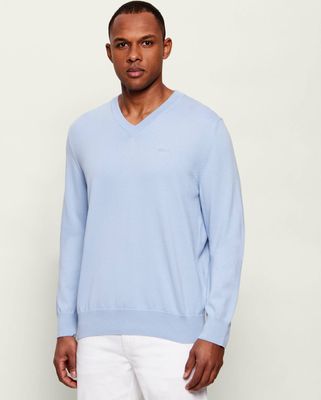Sweter męski wiosenny BOSS BLACK ze sklepu: Gomez Fashion Store w kategorii: Swetry męskie - zdjęcie 874714-BD9-10338_BB262M000230450