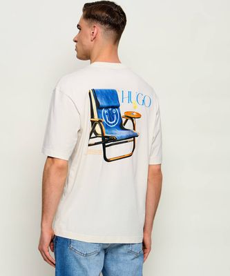 T-shirt męski wiosenny Hugo Blue ze sklepu: Gomez Fashion Store w kategorii: T-shirty męskie - zdjęcie 874714-BD9-10338_BJ262M000046121