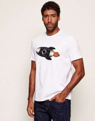 T-shirt męski MCM ze sklepu: Gomez Fashion Store w kategorii: T-shirty męskie - zdjęcie 874714-BD9-10338_M1262M000012000