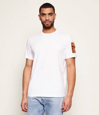 MCM - T-shirt męski wiosenny ze sklepu: Gomez Fashion Store w kategorii: T-shirty męskie - zdjęcie 874714-BD9-10338_M1262M000013000
