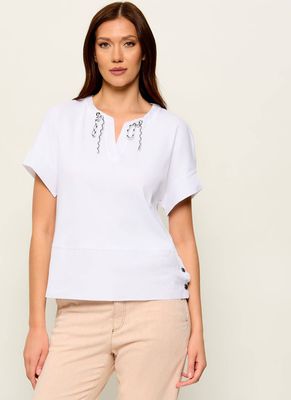 Bluzka damska Marc Cain ze sklepu: Gomez Fashion Store w kategorii: Bluzki damskie - zdjęcie 874714-BD9-10338_CR262W000072100