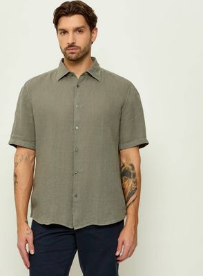 Koszula męska z klasycznym kołnierzykiem BOSS ORANGE ze sklepu: Gomez Fashion Store w kategorii: Koszule męskie - zdjęcie 874714-BD9-10338_BO262M000027076