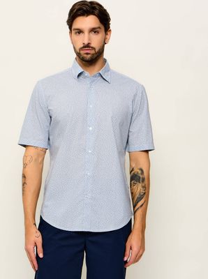 BOSS ORANGE - Koszula męska z klasycznym kołnierzykiem ze sklepu: Gomez Fashion Store w kategorii: Koszule męskie - zdjęcie 874714-BD9-10338_BO262M000032459