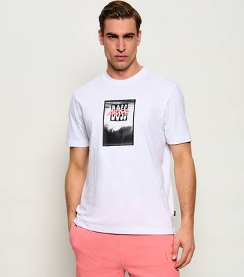T-shirt męski wiosenny letni BOSS ORANGE ze sklepu: Gomez Fashion Store w kategorii: T-shirty męskie - zdjęcie 874714-BD9-10338_BO262M000074100
