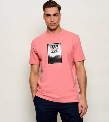 T-shirt męski BOSS ORANGE ze sklepu: Gomez Fashion Store w kategorii: T-shirty męskie - zdjęcie 874714-BD9-10338_BO262M000074632