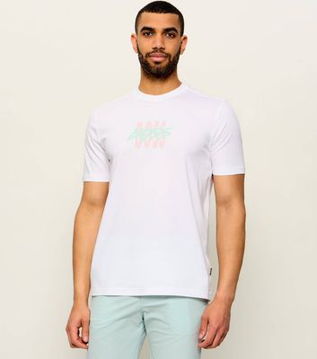 T-shirt męski na wiosnę BOSS ORANGE ze sklepu: Gomez Fashion Store w kategorii: T-shirty męskie - zdjęcie 874714-BD9-10338_BO262M000075100